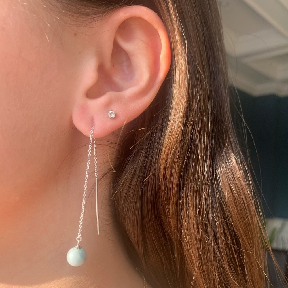 Silver Threader Earrings
